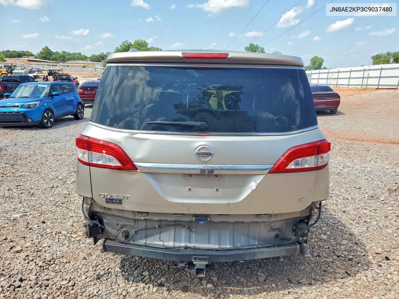 2012 Nissan Quest 3.5 S VIN: JN8AE2KP3C9037480 Lot: 85460585