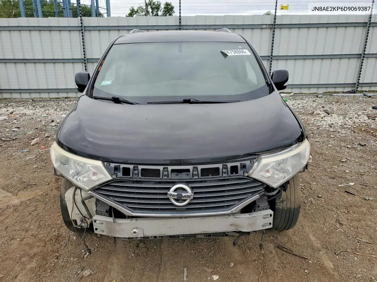 2013 Nissan Quest 3.5 S VIN: JN8AE2KP6D9069387 Lot: 54758866