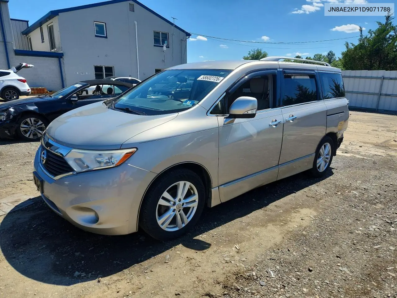 2013 Nissan Quest 3.5 S VIN: JN8AE2KP1D9071788 Lot: 58602726
