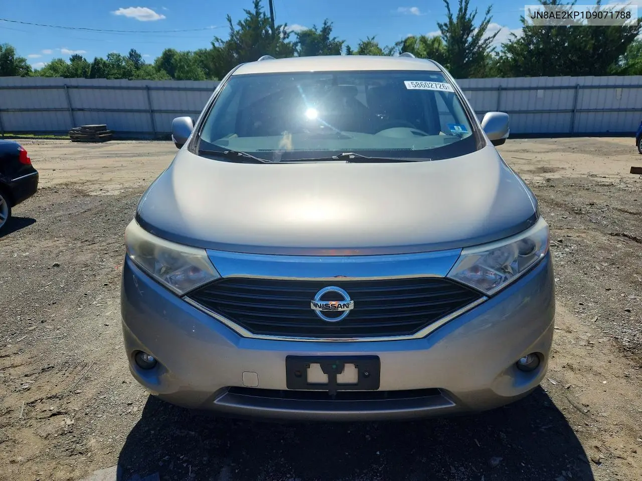 2013 Nissan Quest 3.5 S VIN: JN8AE2KP1D9071788 Lot: 58602726