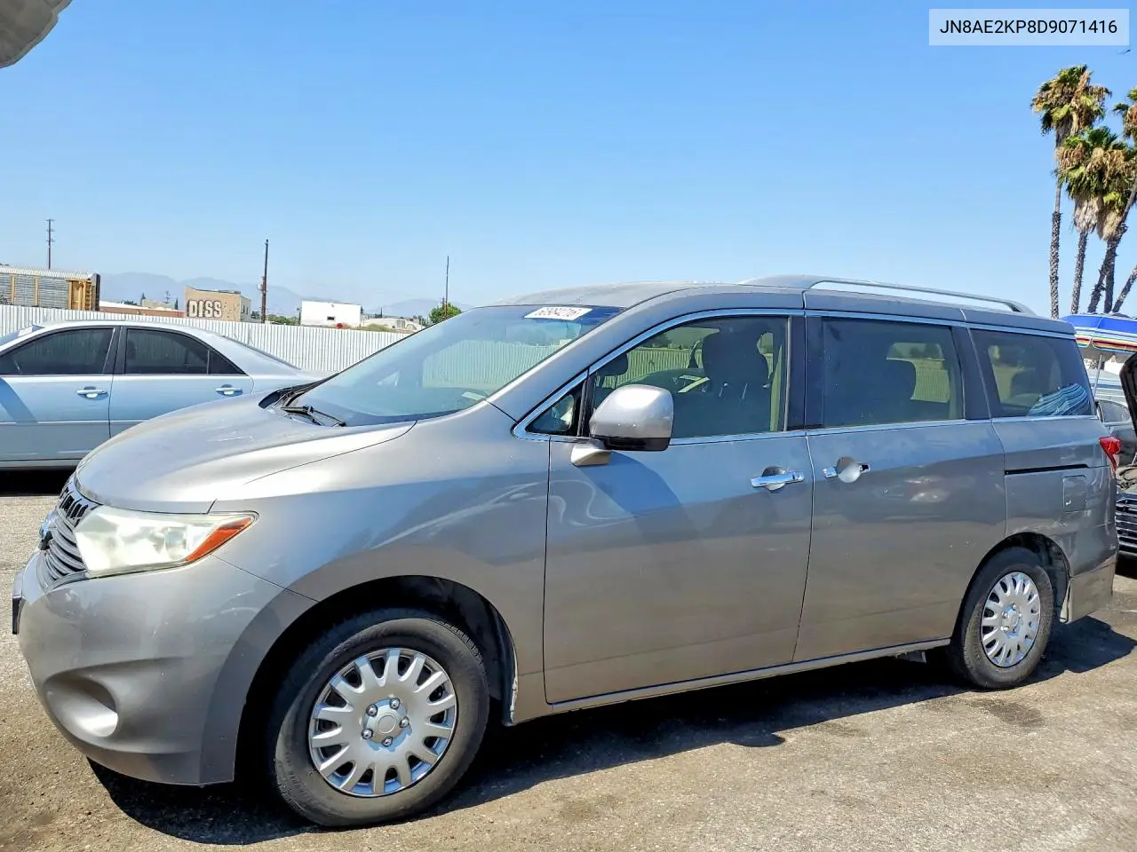 2013 Nissan Quest S/Sv/Sl/Le VIN: JN8AE2KP8D9071416 Lot: 60984216