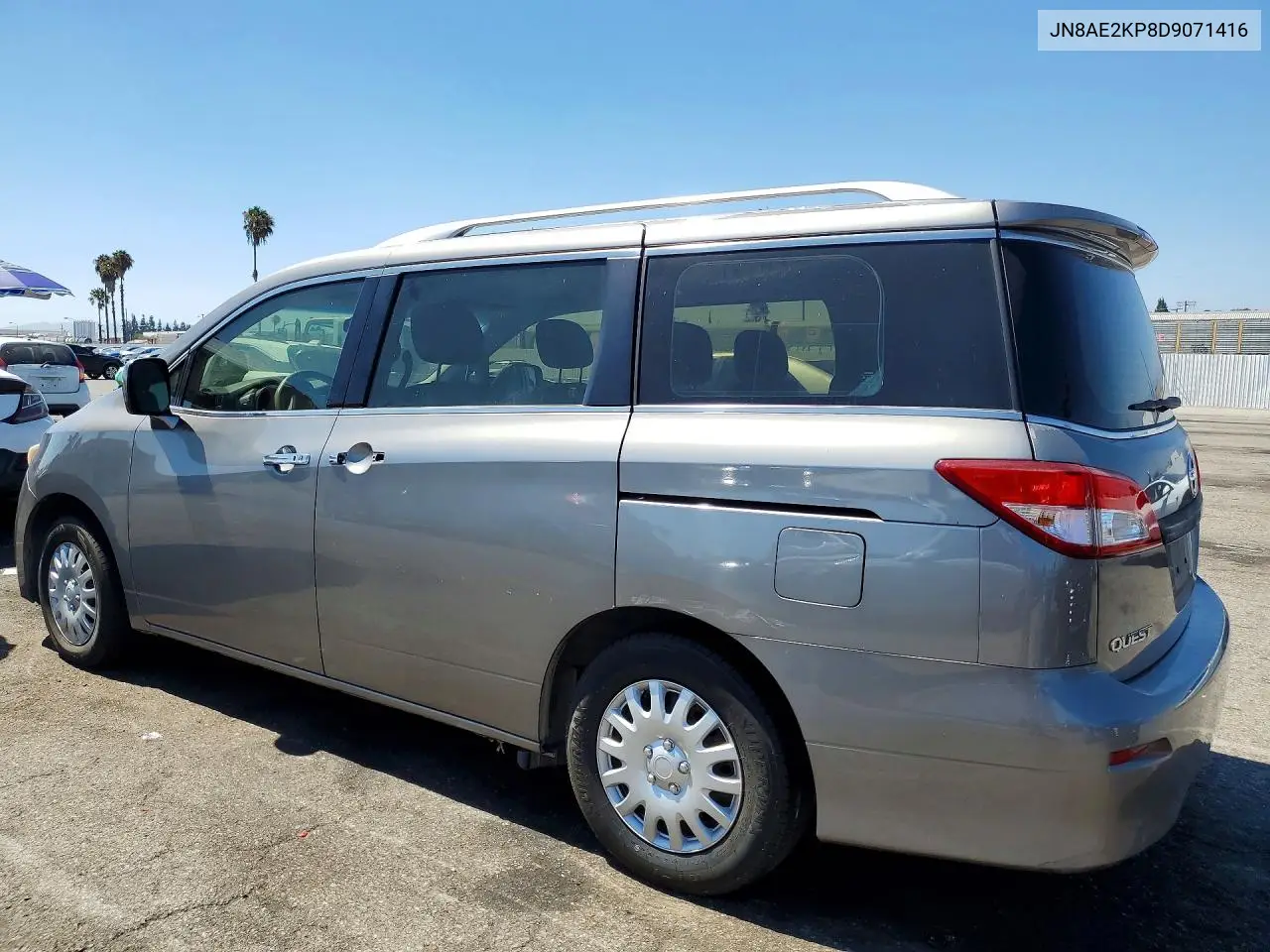 2013 Nissan Quest S/Sv/Sl/Le VIN: JN8AE2KP8D9071416 Lot: 60984216