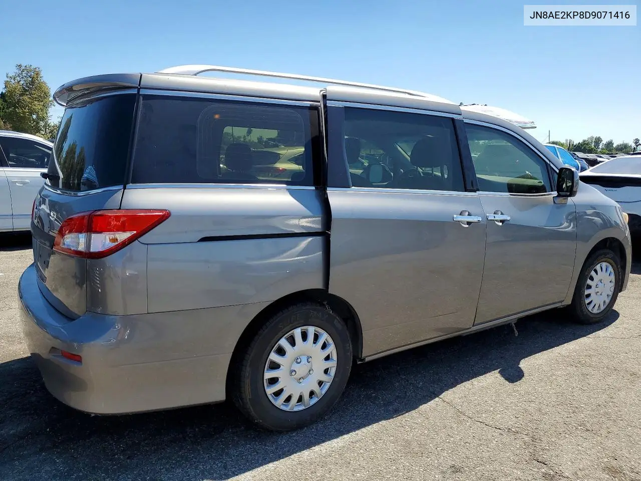 2013 Nissan Quest S/Sv/Sl/Le VIN: JN8AE2KP8D9071416 Lot: 60984216