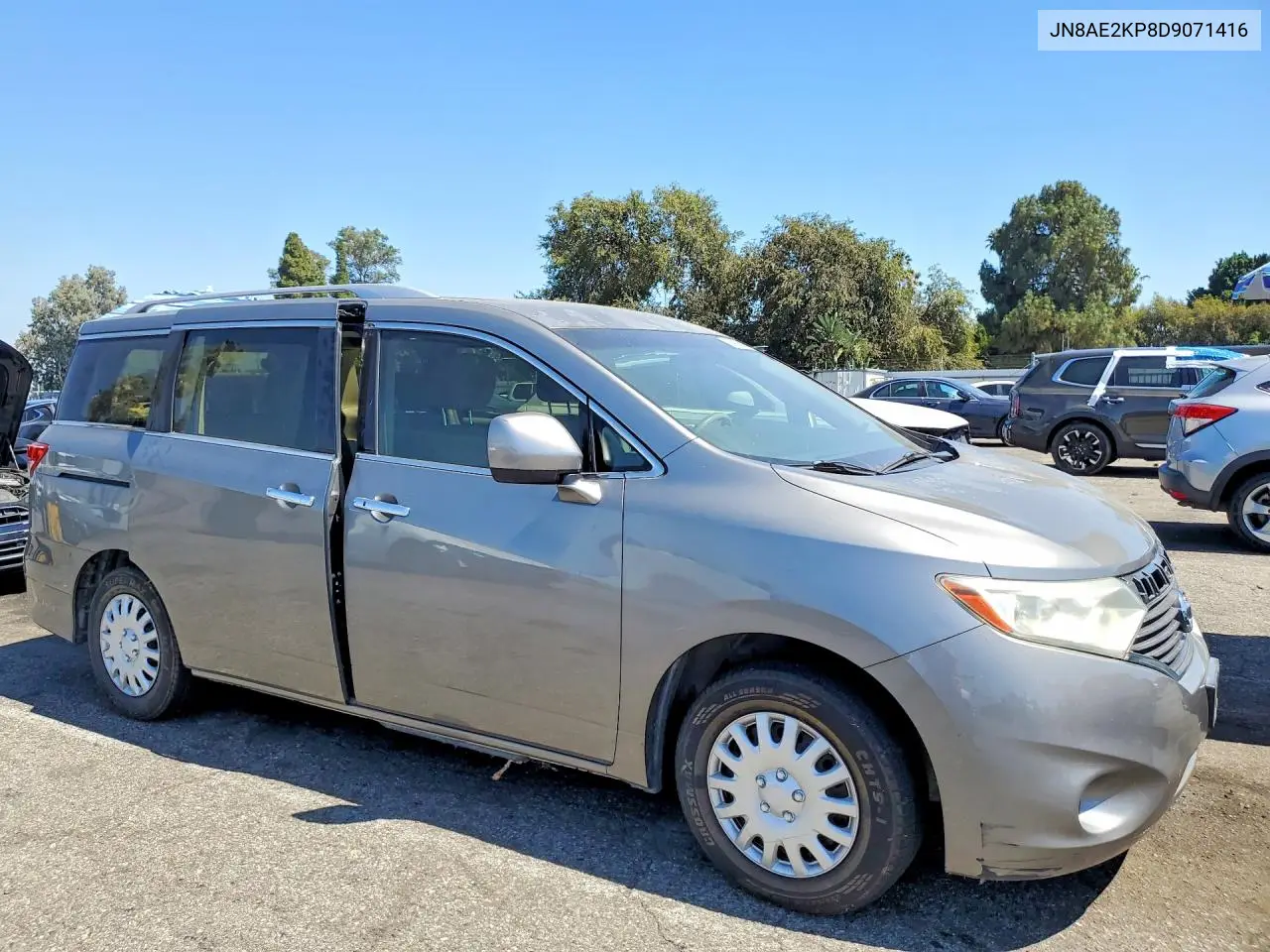 2013 Nissan Quest S/Sv/Sl/Le VIN: JN8AE2KP8D9071416 Lot: 60984216