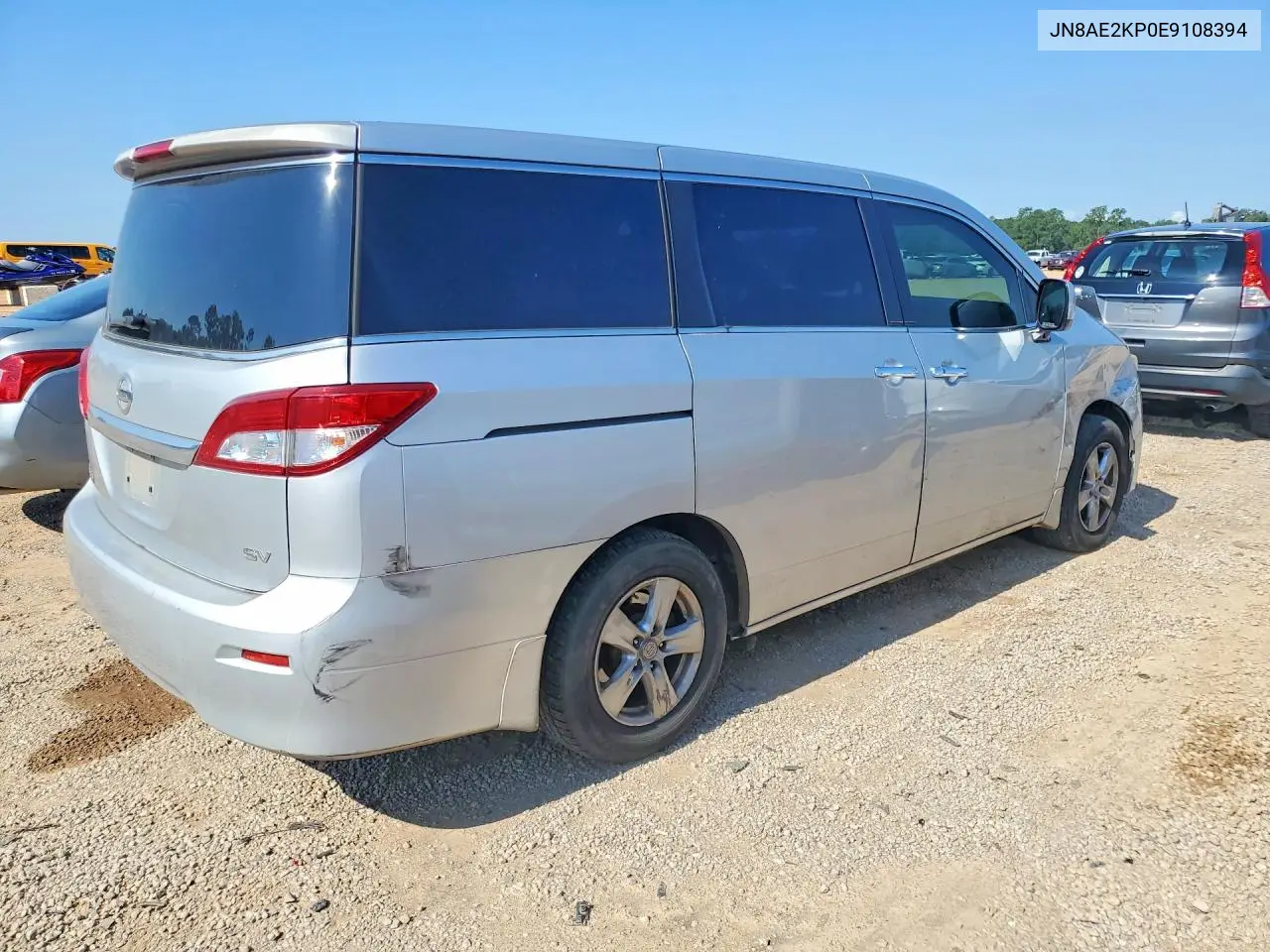 2014 Nissan Quest 3.5 Sv VIN: JN8AE2KP0E9108394 Lot: 54614646