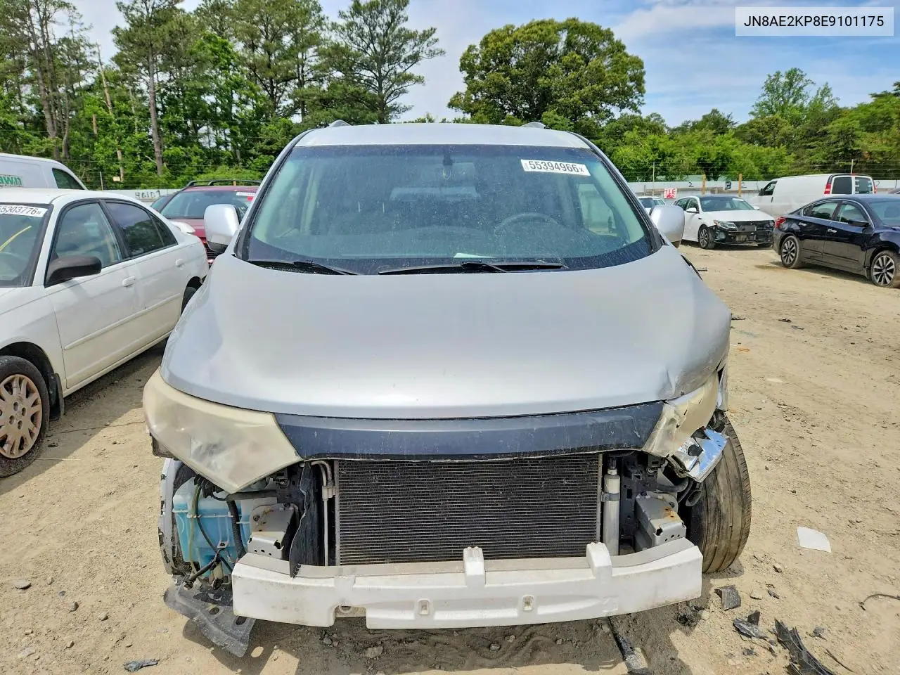 2014 Nissan Quest 3.5 S VIN: JN8AE2KP8E9101175 Lot: 55394966