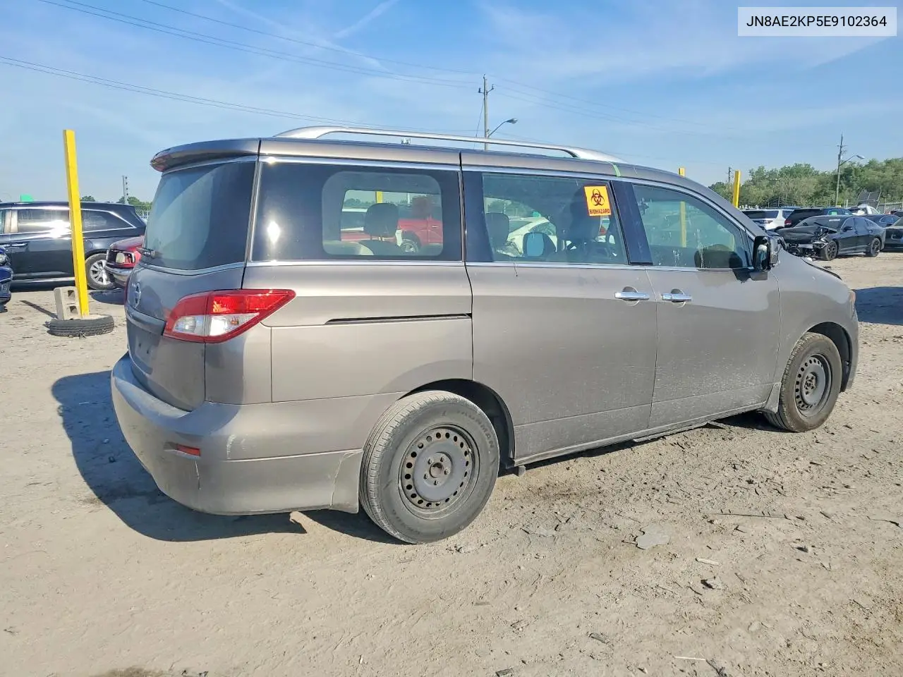 2014 Nissan Quest 3.5 S VIN: JN8AE2KP5E9102364 Lot: 55458136