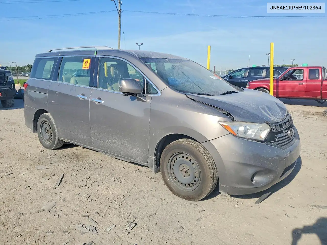 2014 Nissan Quest 3.5 S VIN: JN8AE2KP5E9102364 Lot: 55458136