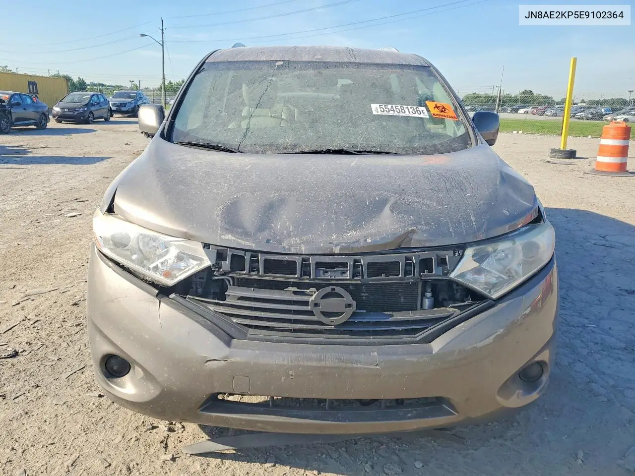 2014 Nissan Quest 3.5 S VIN: JN8AE2KP5E9102364 Lot: 55458136