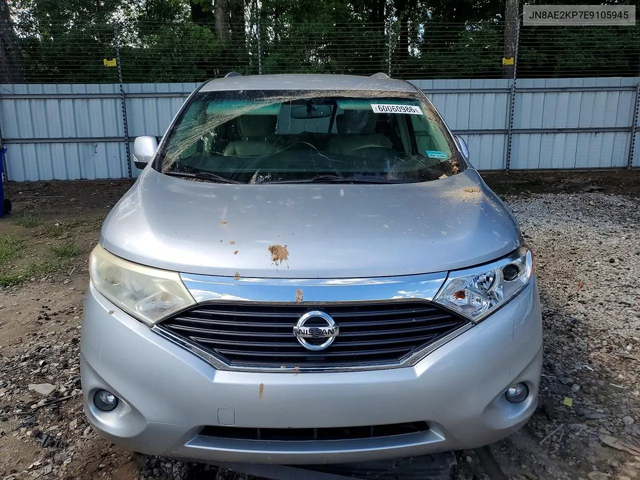 2014 Nissan Quest 3.5 Sl VIN: JN8AE2KP7E9105945 Lot: 60060986
