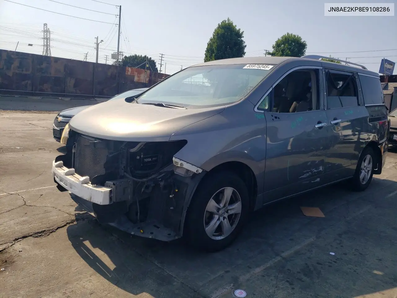 2014 Nissan Quest 3.5 Sv VIN: JN8AE2KP8E9108286 Lot: 85975245