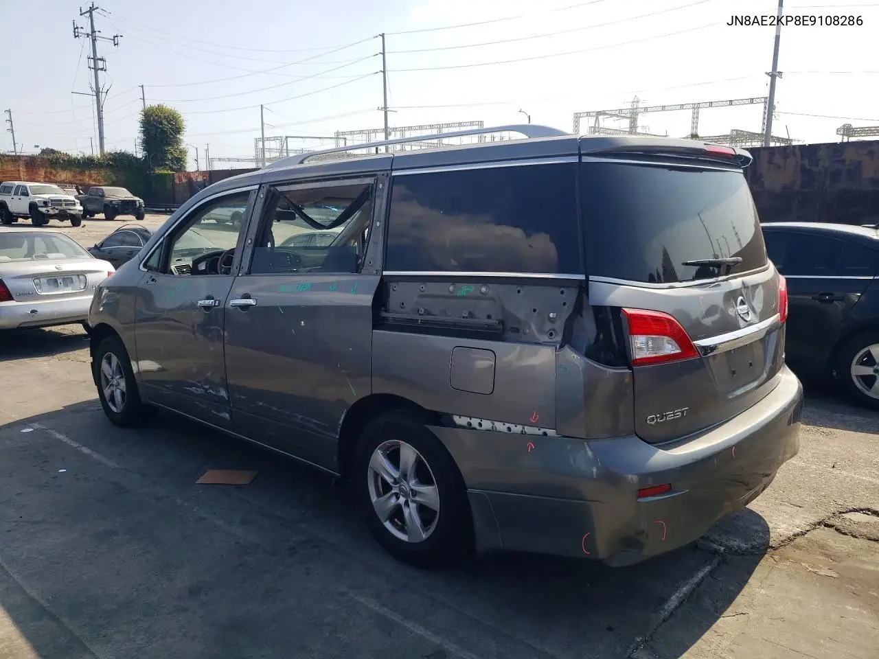2014 Nissan Quest 3.5 Sv VIN: JN8AE2KP8E9108286 Lot: 85975245