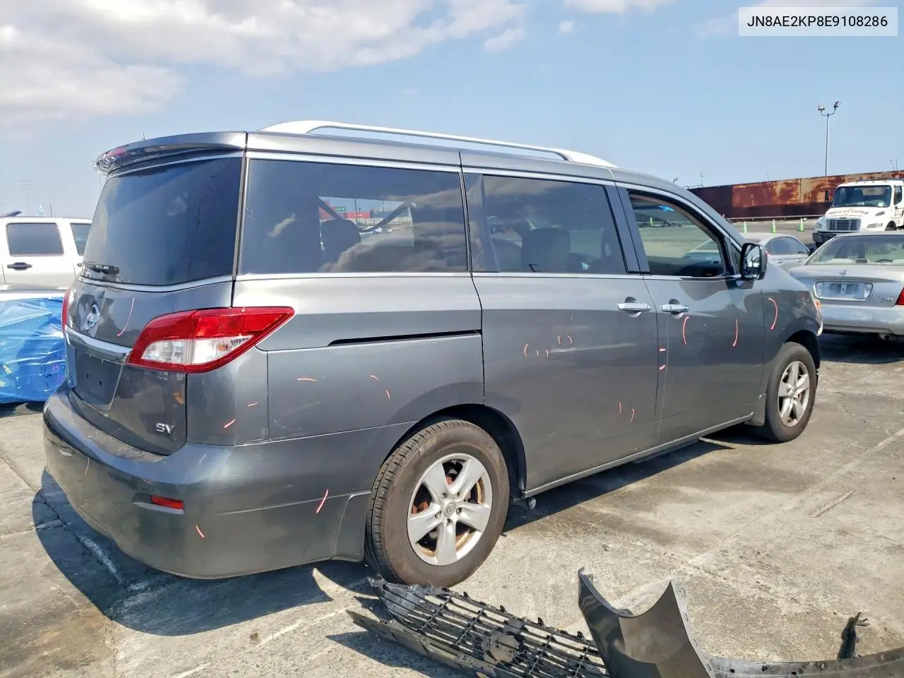 2014 Nissan Quest 3.5 Sv VIN: JN8AE2KP8E9108286 Lot: 85975245