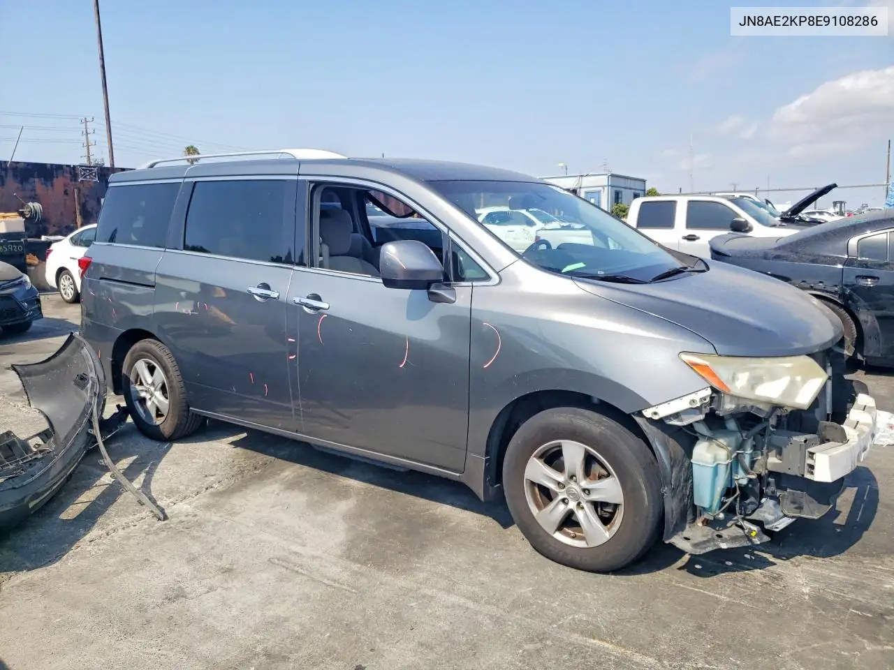 2014 Nissan Quest 3.5 Sv VIN: JN8AE2KP8E9108286 Lot: 85975245