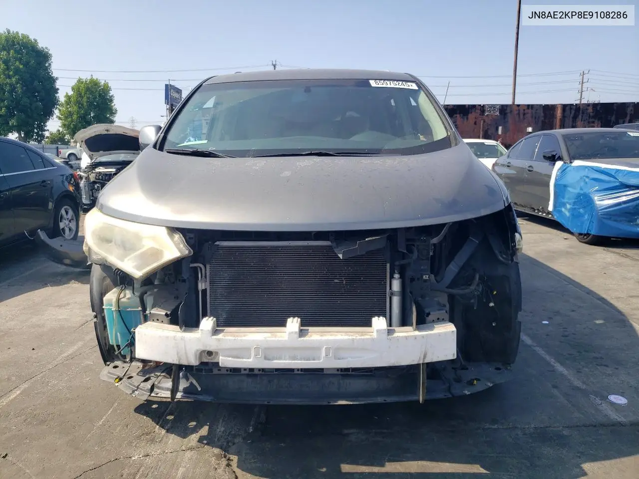 2014 Nissan Quest 3.5 Sv VIN: JN8AE2KP8E9108286 Lot: 85975245