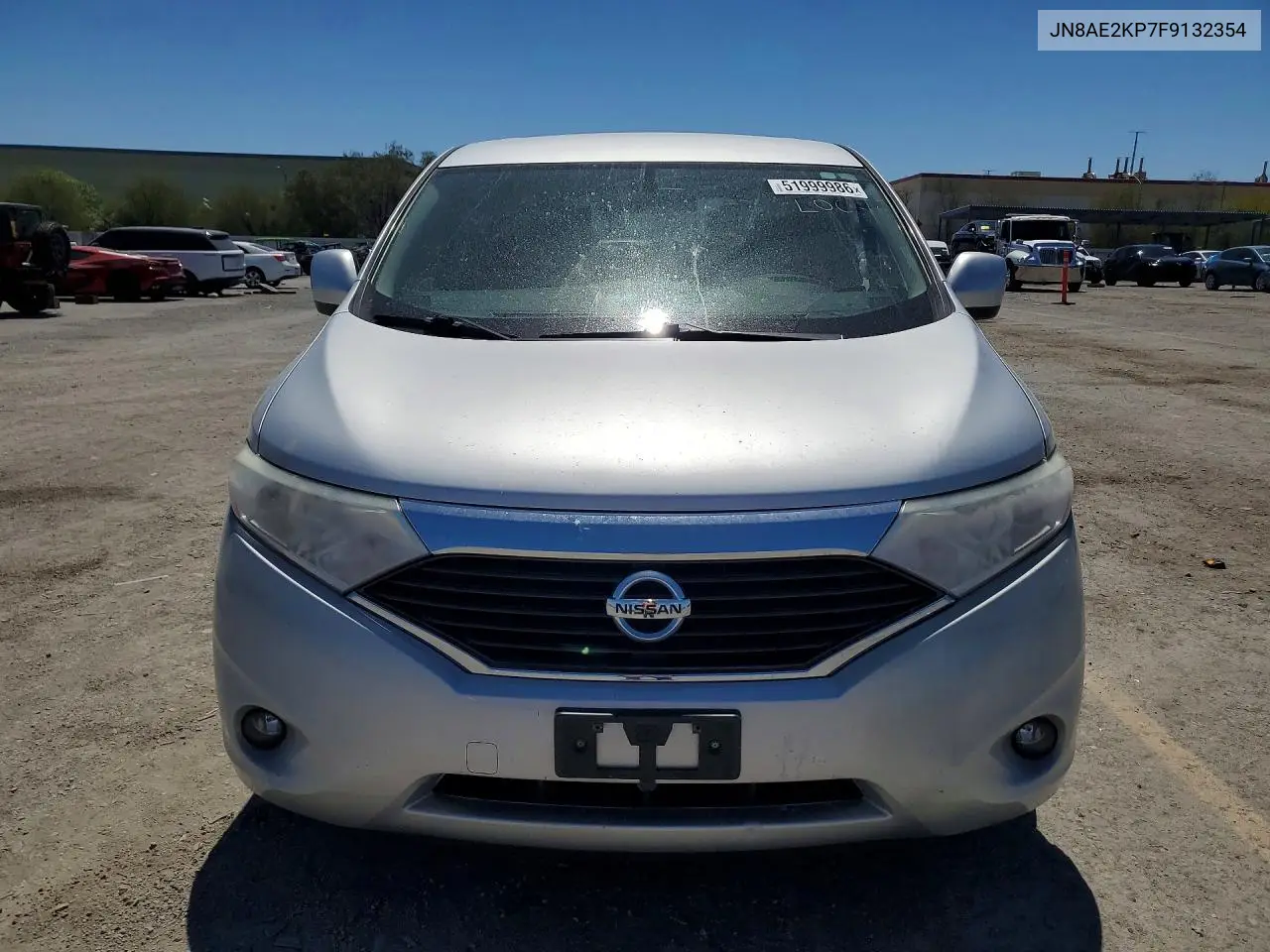 2015 Nissan Quest 3.5 Sv VIN: JN8AE2KP7F9132354 Lot: 51999986