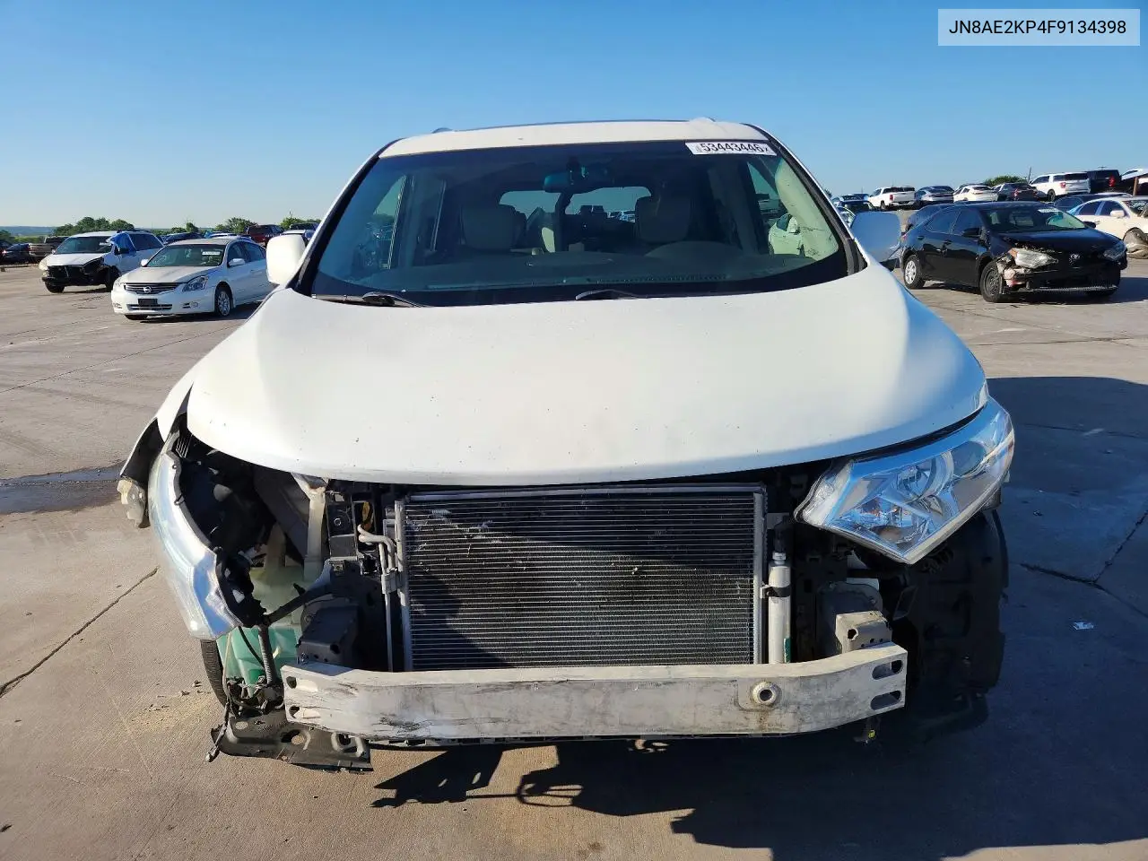 2015 Nissan Quest Sl VIN: JN8AE2KP4F9134398 Lot: 53443446