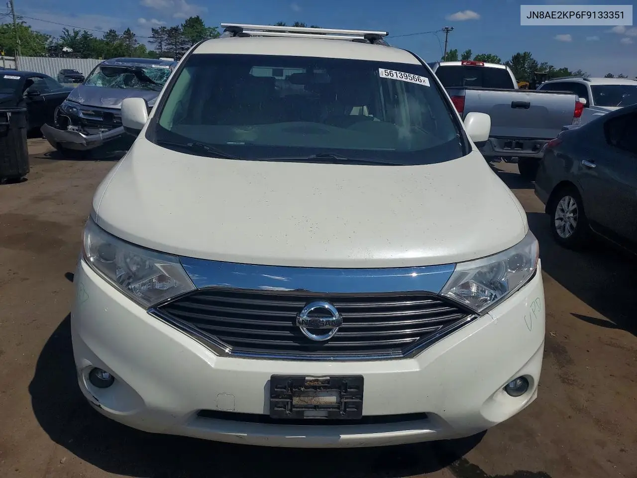 2015 Nissan Quest 3.5 Sv VIN: JN8AE2KP6F9133351 Lot: 56139566