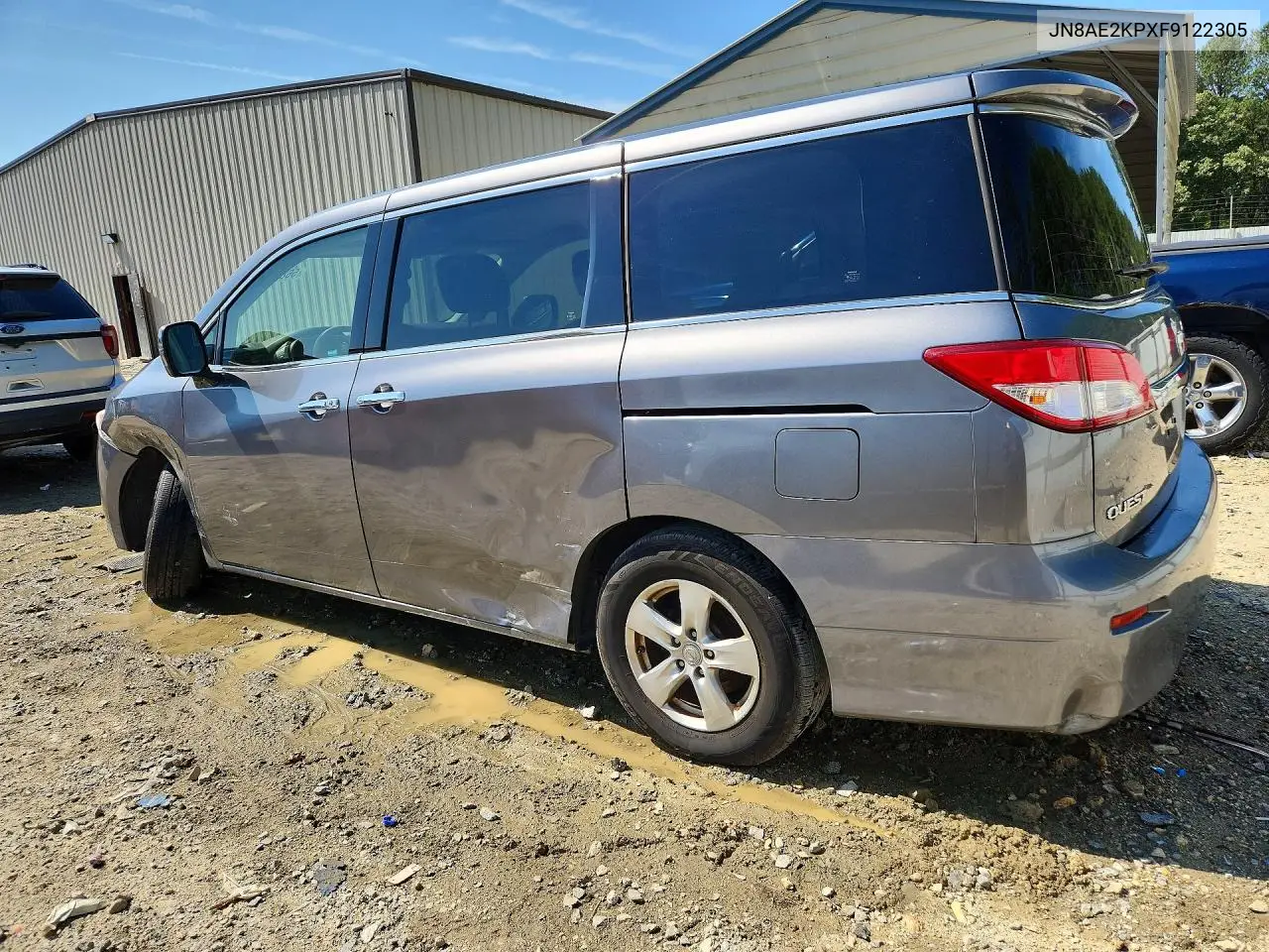 2015 Nissan Quest 3.5 Sv VIN: JN8AE2KPXF9122305 Lot: 56891846