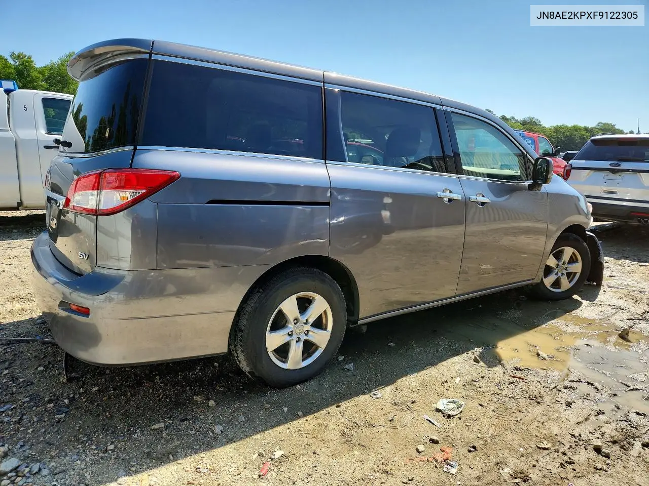 2015 Nissan Quest 3.5 Sv VIN: JN8AE2KPXF9122305 Lot: 56891846