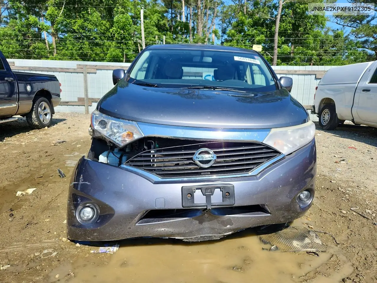 2015 Nissan Quest 3.5 Sv VIN: JN8AE2KPXF9122305 Lot: 56891846