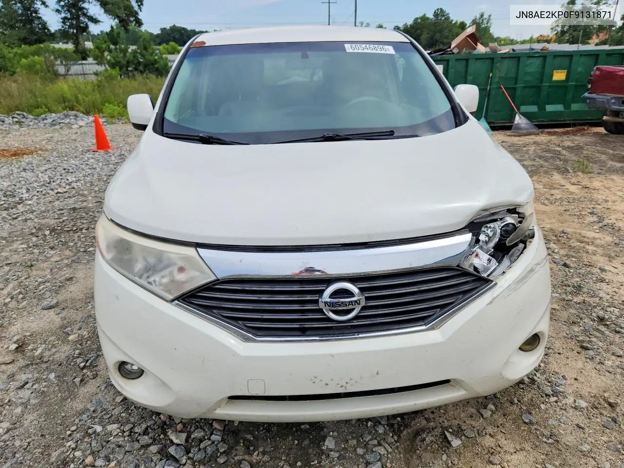 2015 Nissan Quest 3.5 Sv VIN: JN8AE2KP0F9131871 Lot: 60546896