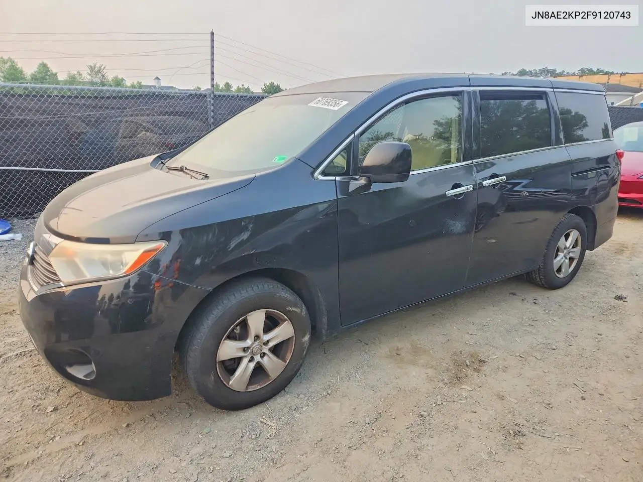 2015 Nissan Quest S/Sv/Sl/Platinum VIN: JN8AE2KP2F9120743 Lot: 60769356