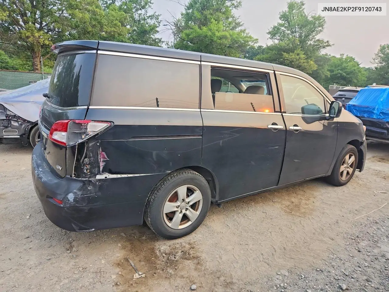 2015 Nissan Quest S/Sv/Sl/Platinum VIN: JN8AE2KP2F9120743 Lot: 60769356