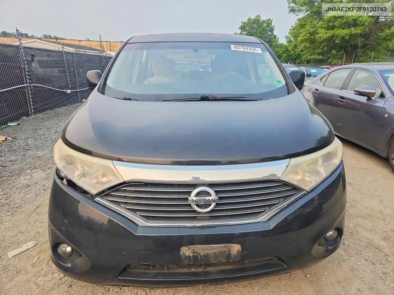 2015 Nissan Quest S/Sv/Sl/Platinum VIN: JN8AE2KP2F9120743 Lot: 60769356