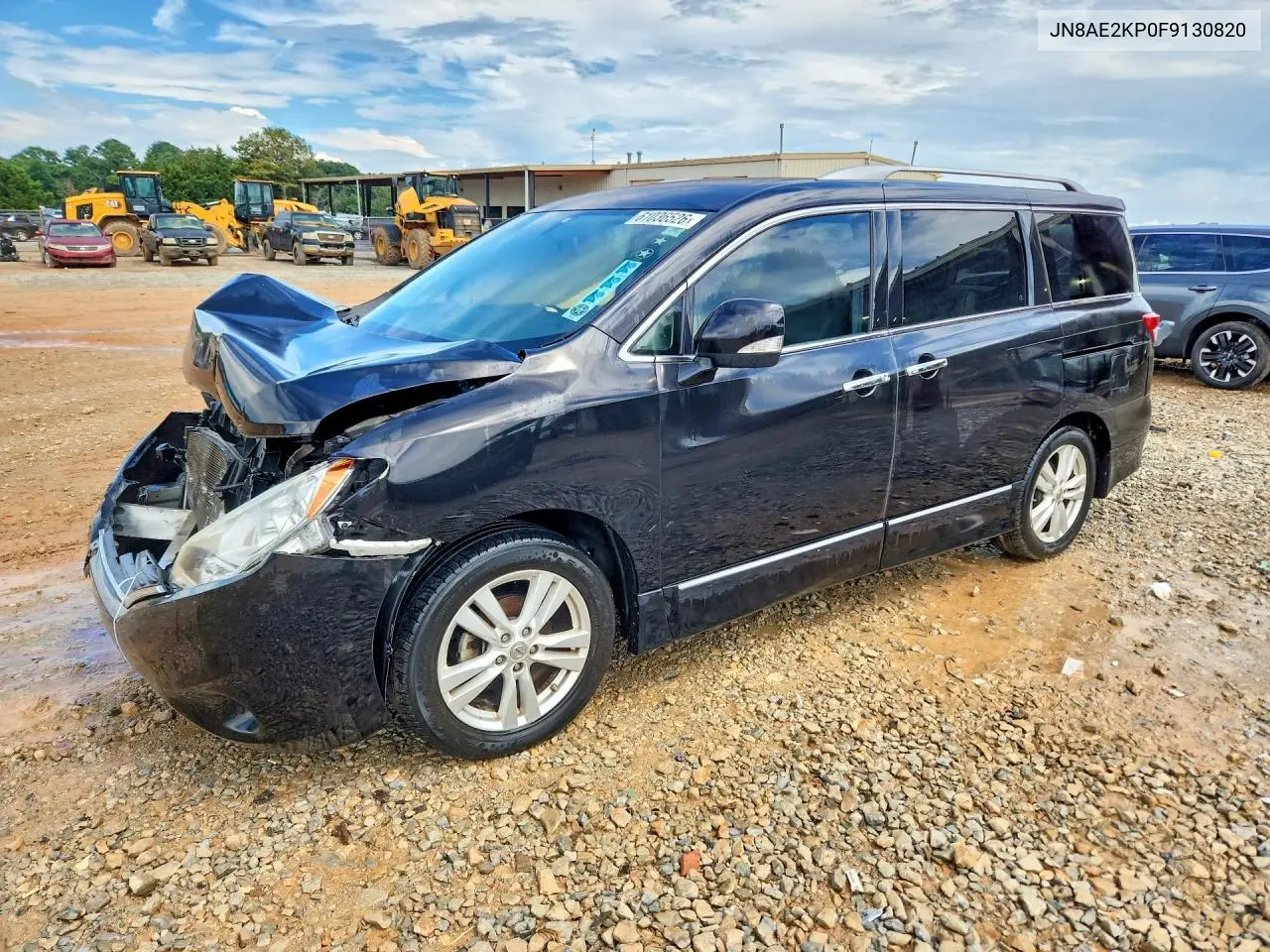 2015 Nissan Quest 3.5 Sl VIN: JN8AE2KP0F9130820 Lot: 61036526
