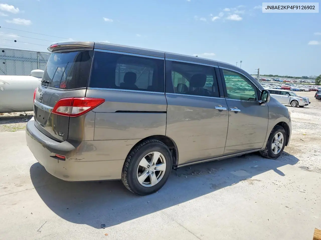 2015 Nissan Quest 3.5 Sv VIN: JN8AE2KP4F9126902 Lot: 85976175