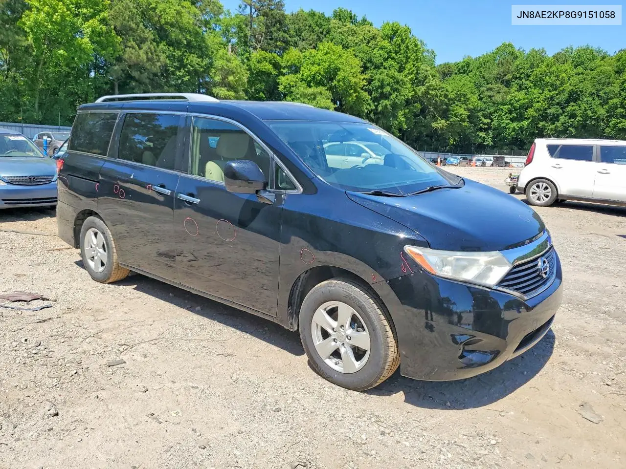 2016 Nissan Quest 3.5 Sv VIN: JN8AE2KP8G9151058 Lot: 53420656
