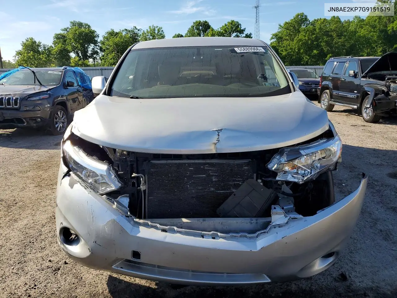 JN8AE2KP7G9151519 2016 Nissan Quest 3.5 S