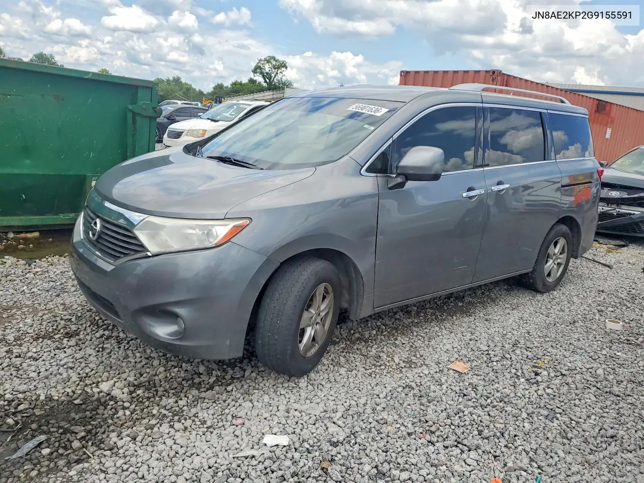 2016 Nissan Quest 3.5 Sv VIN: JN8AE2KP2G9155591 Lot: 56901636