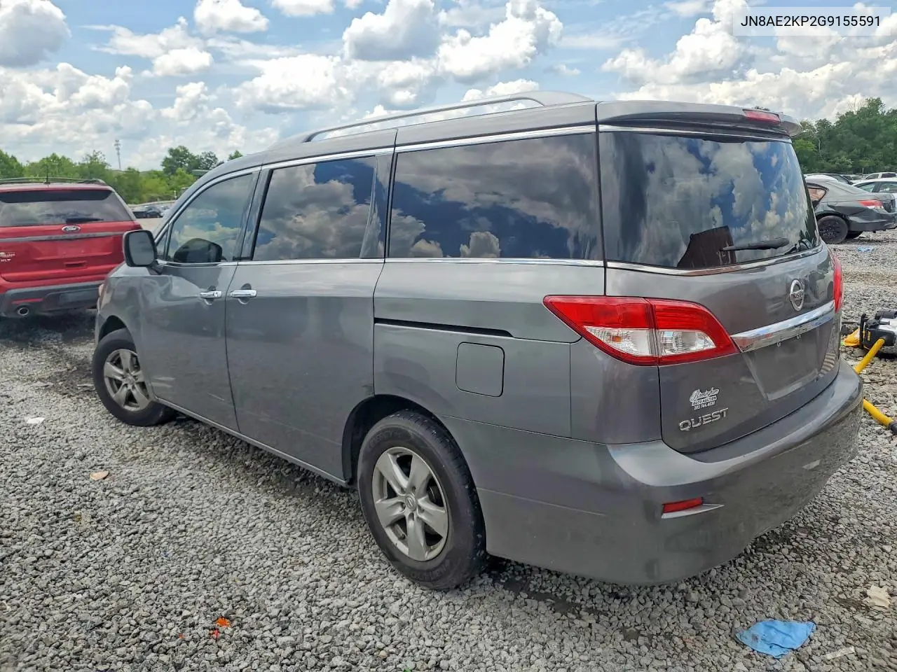 2016 Nissan Quest 3.5 Sv VIN: JN8AE2KP2G9155591 Lot: 56901636