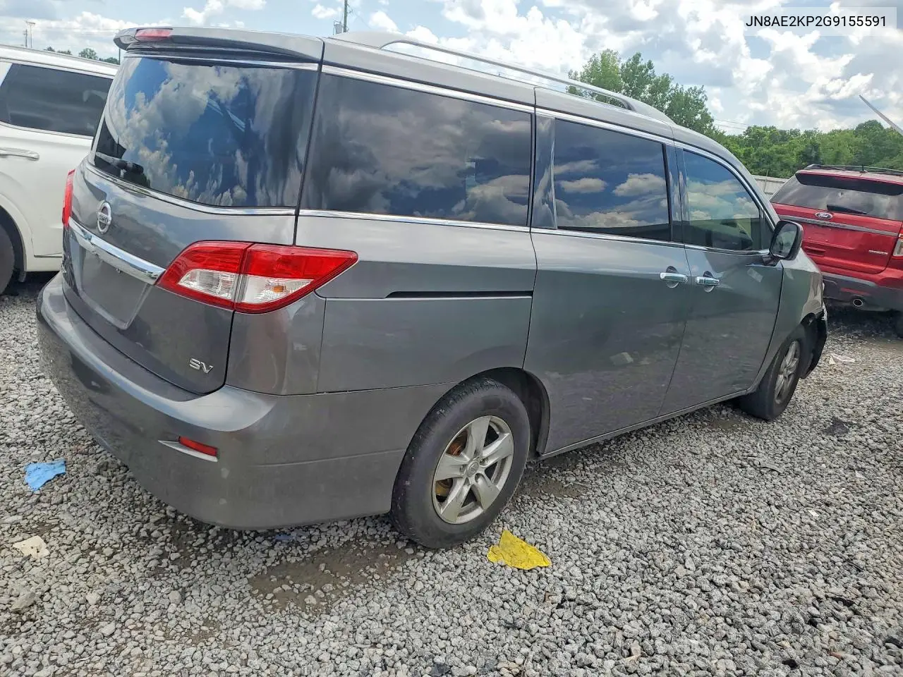 2016 Nissan Quest 3.5 Sv VIN: JN8AE2KP2G9155591 Lot: 56901636