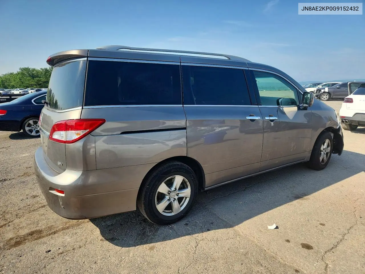 2016 Nissan Quest 3.5 Sv VIN: JN8AE2KP0G9152432 Lot: 58681306