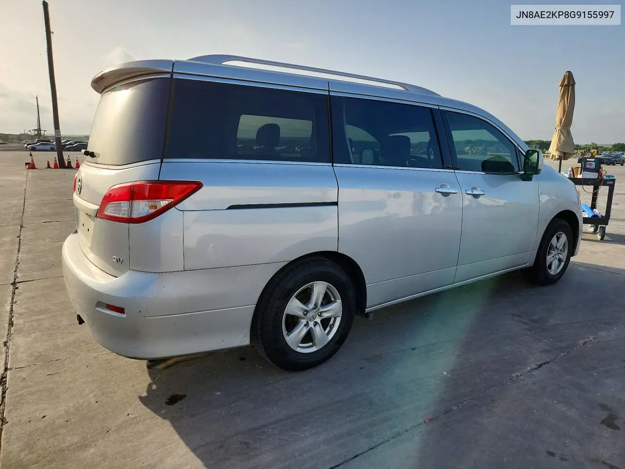 2016 Nissan Quest 3.5 Sv VIN: JN8AE2KP8G9155997 Lot: 59355416