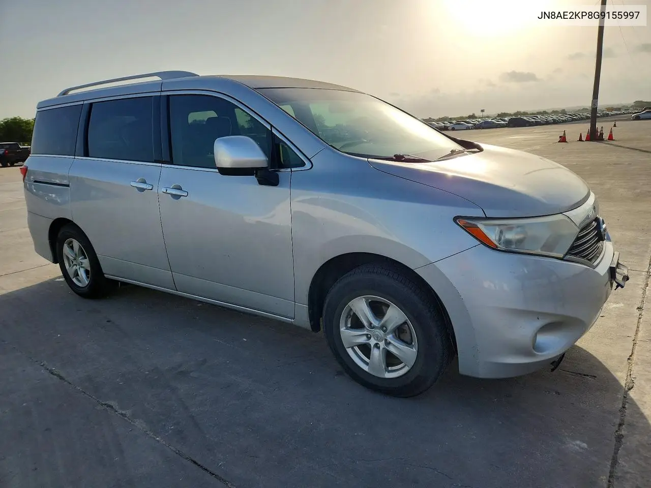 2016 Nissan Quest 3.5 Sv VIN: JN8AE2KP8G9155997 Lot: 59355416