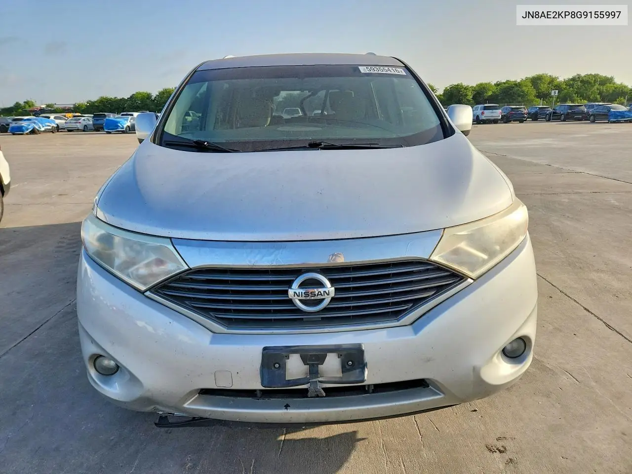 2016 Nissan Quest 3.5 Sv VIN: JN8AE2KP8G9155997 Lot: 59355416