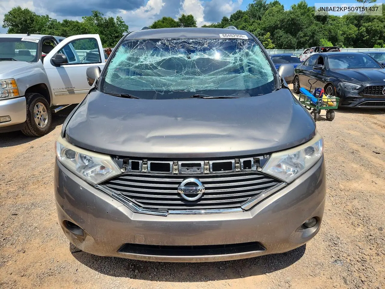2016 Nissan Quest 3.5 Sv VIN: JN8AE2KP5G9151437 Lot: 60462956