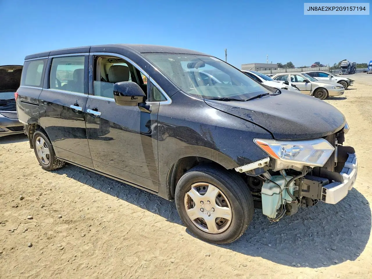 2016 Nissan Quest 3.5 S VIN: JN8AE2KP2G9157194 Lot: 60824236