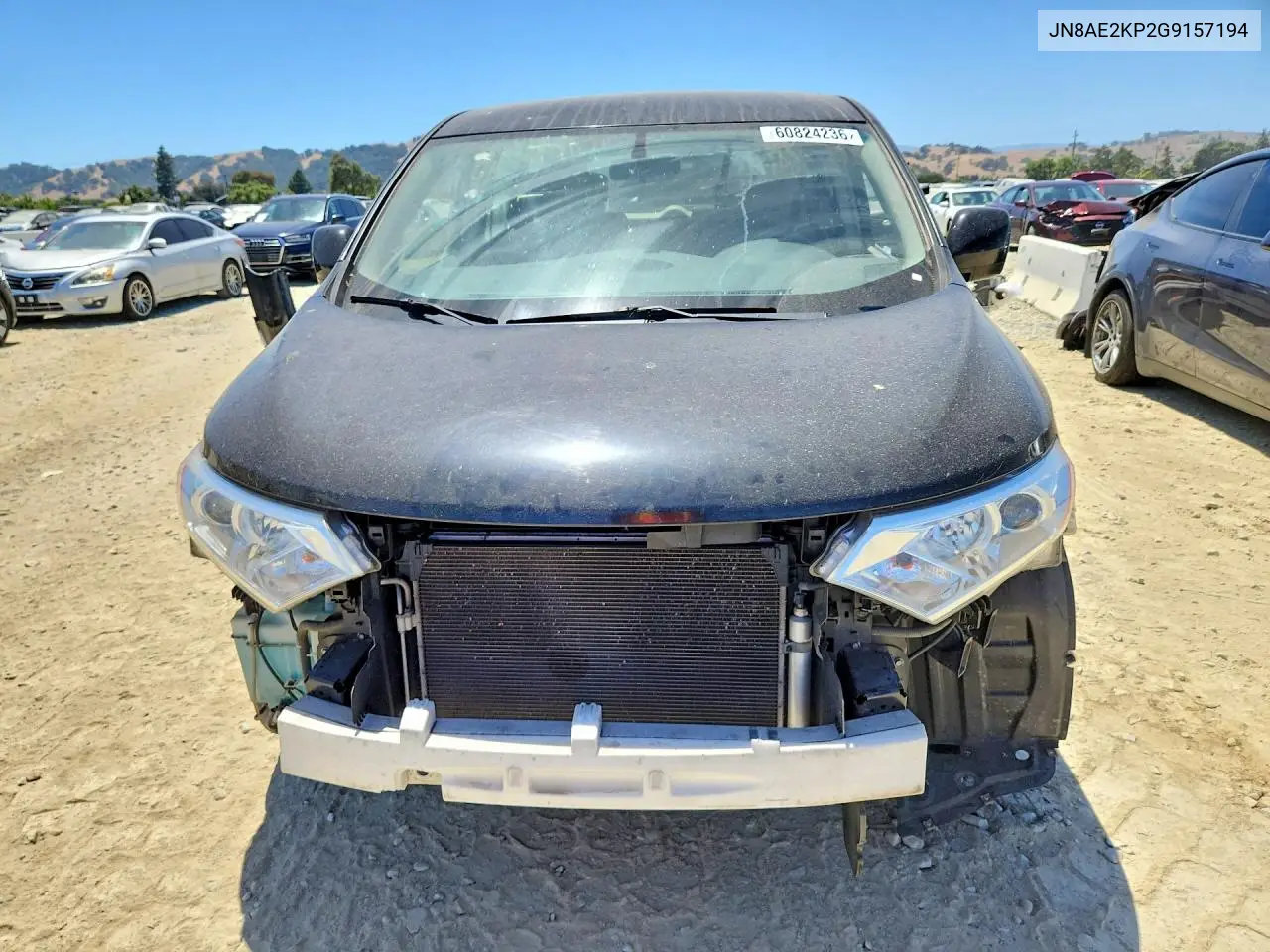 2016 Nissan Quest 3.5 S VIN: JN8AE2KP2G9157194 Lot: 60824236