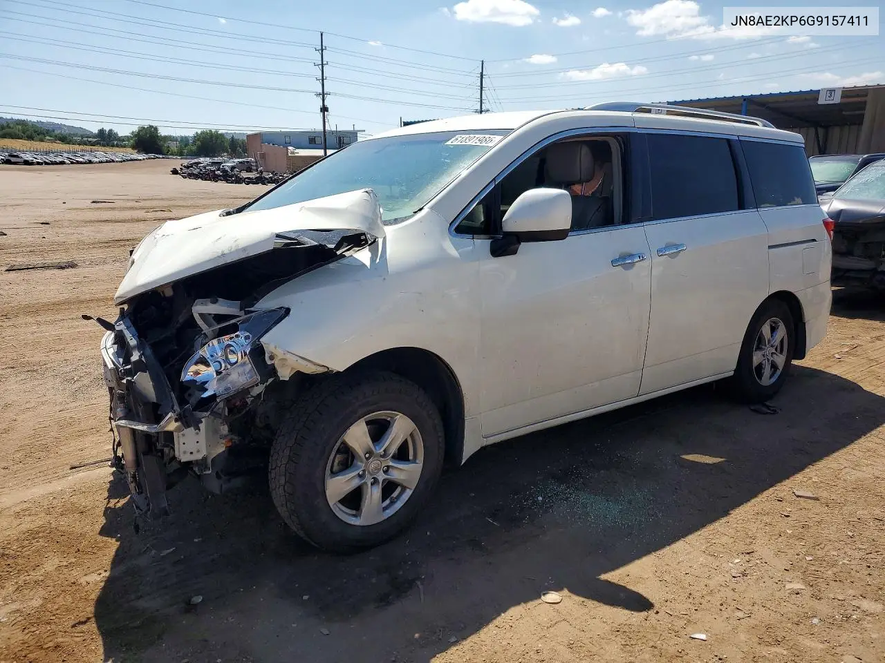 2016 Nissan Quest 3.5 Sv VIN: JN8AE2KP6G9157411 Lot: 61891986