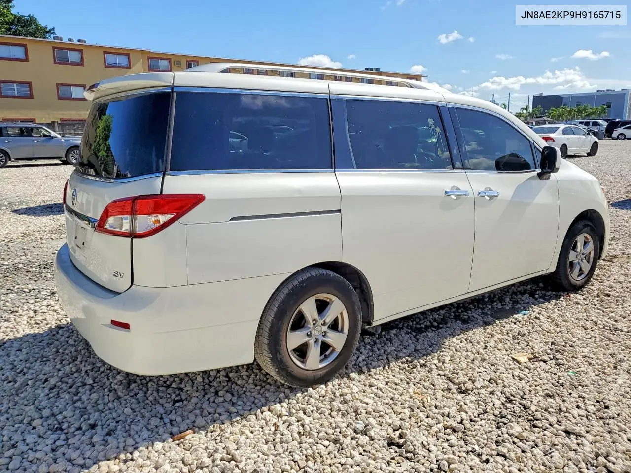 2017 Nissan Quest Sv VIN: JN8AE2KP9H9165715 Lot: 54004136