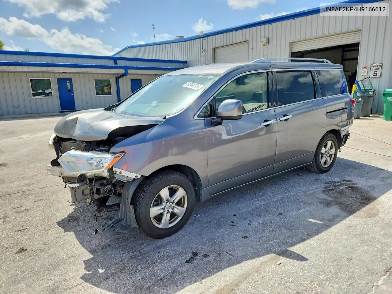 2017 Nissan Quest Sv VIN: JN8AE2KP4H9166612 Lot: 61344176