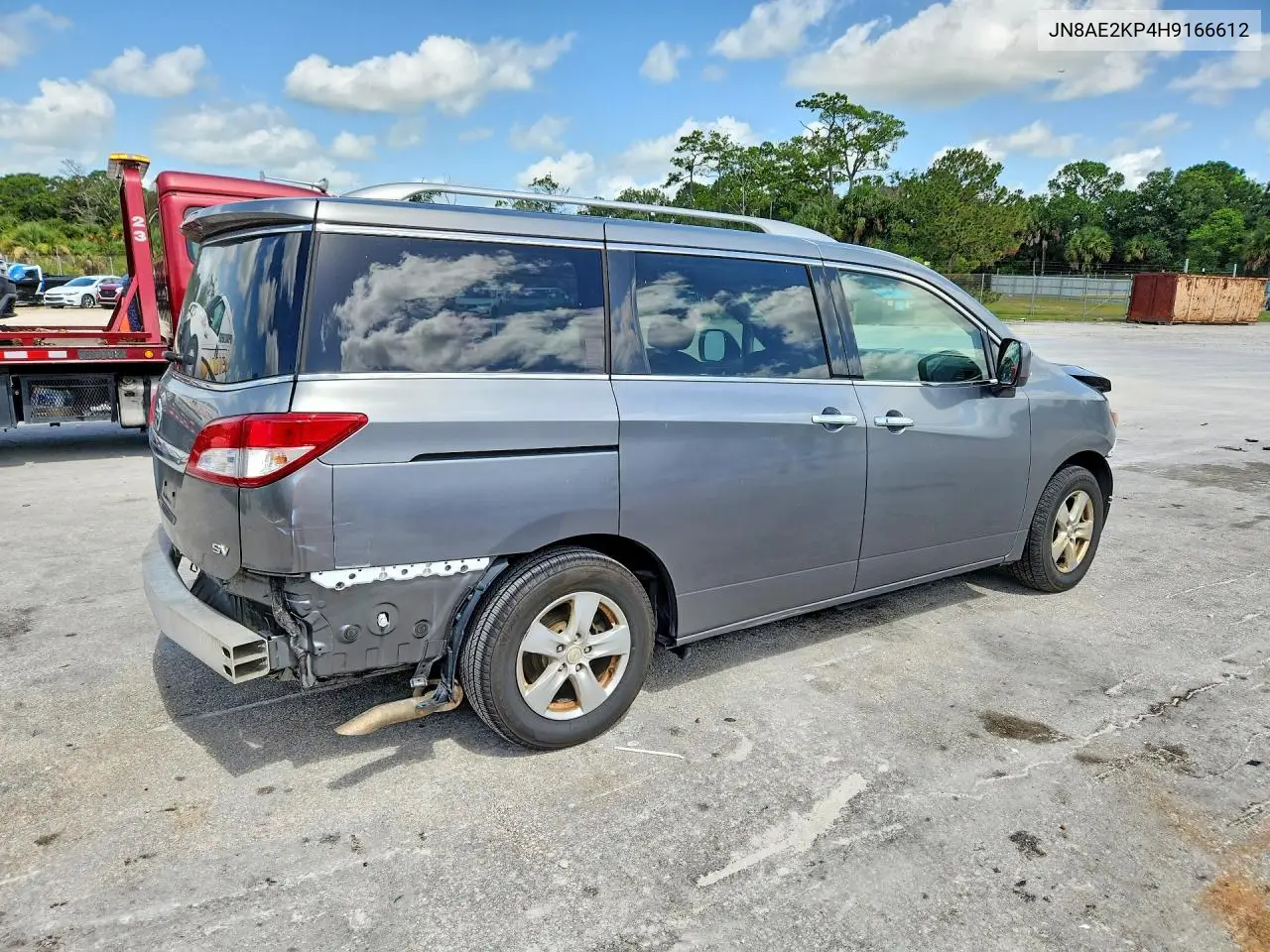 2017 Nissan Quest Sv VIN: JN8AE2KP4H9166612 Lot: 61344176