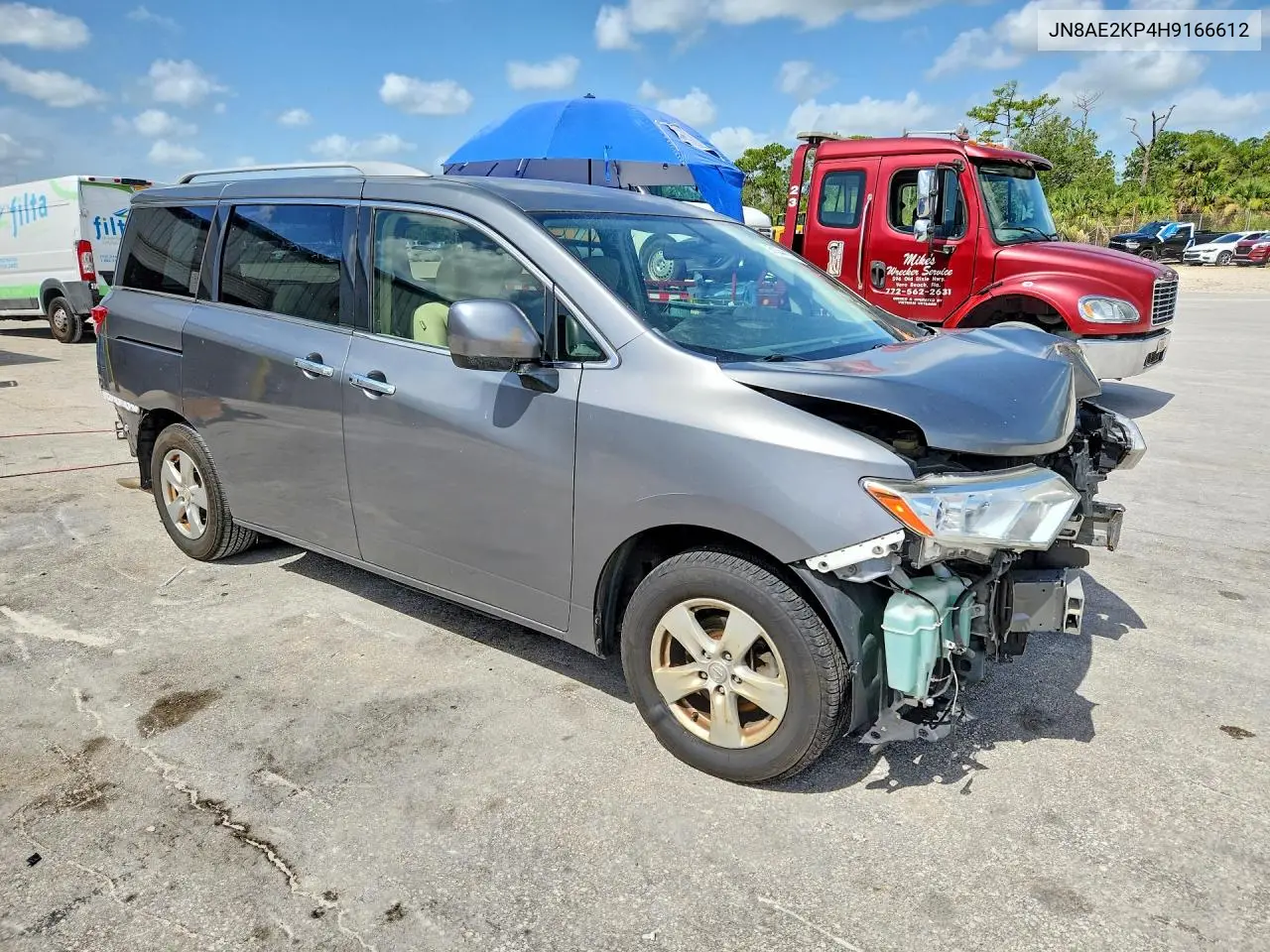 2017 Nissan Quest Sv VIN: JN8AE2KP4H9166612 Lot: 61344176