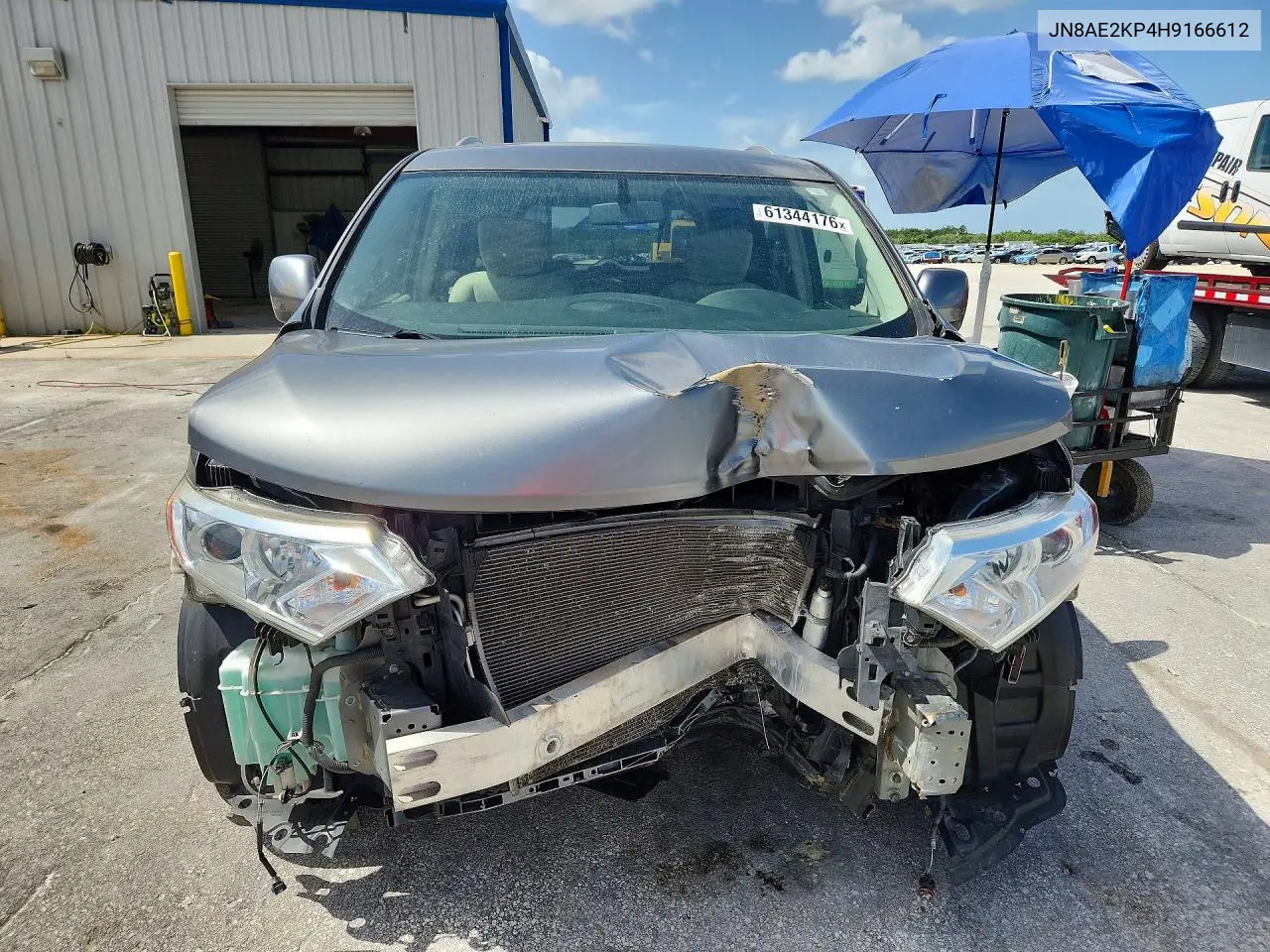 2017 Nissan Quest Sv VIN: JN8AE2KP4H9166612 Lot: 61344176