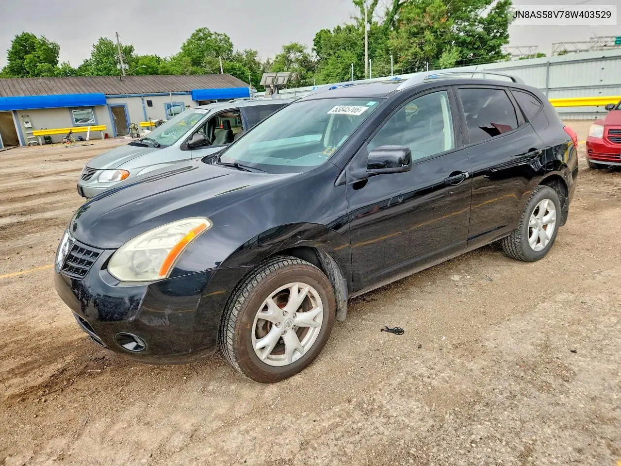 2008 Nissan Rogue S VIN: JN8AS58V78W403529 Lot: 53845706